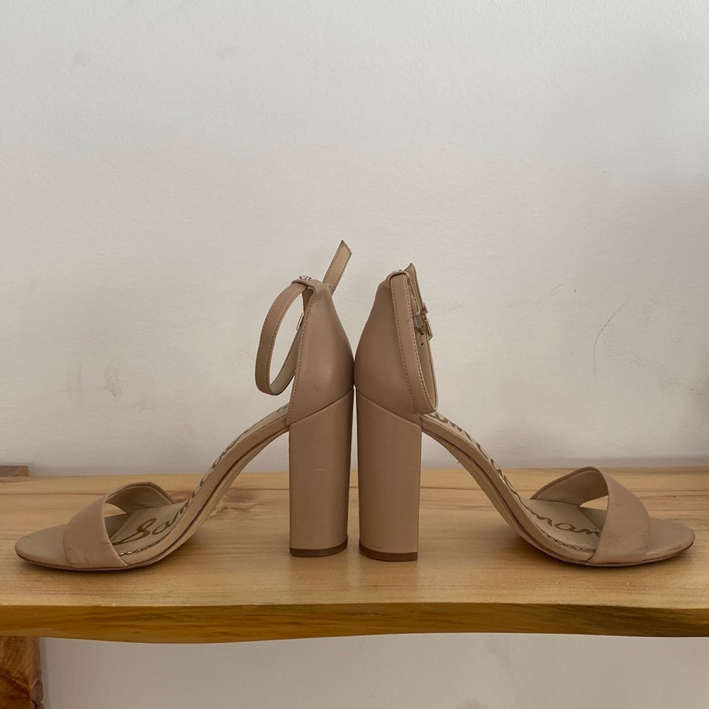 Sam Edelman Yaro Block Heel Sandal soft beige 7.5